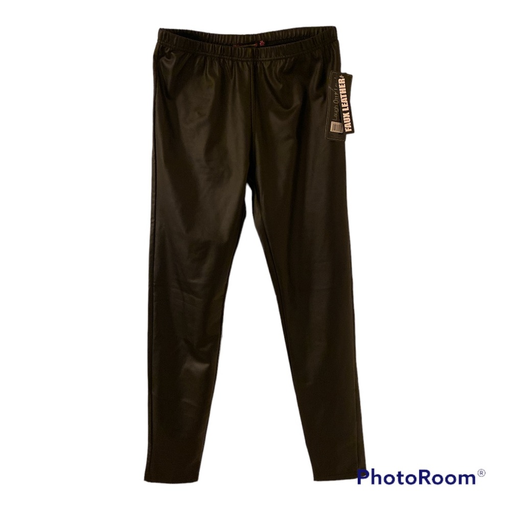 Faux leather pants